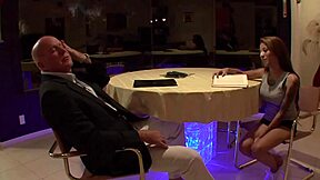 this young brunette craves that teen whore vibe while riding and kissing her mature step dad in taboo missionary