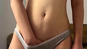 Maiskii Rubs Shaved Wet Pussy to Intense Explosive Orgasm