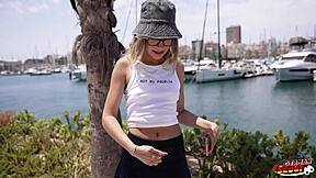 German scout picks up slim teen Megan Love for casting fuck with squirting orgasm 🔥💦