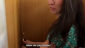 skinny hottie loses game and walks with huge cumshot on face in public