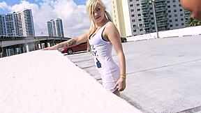 Curvy teen craves rough hardcore POV fuck with jizz on small tits and fat cunt.