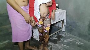 I felt every inch of that big cock in my tight Indian maid ass during my first painful anal fuck close up in Hindi