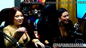 Hey, the podcast got wild with Brazilian ebony girls kissing and enjoying outdoor public fun!