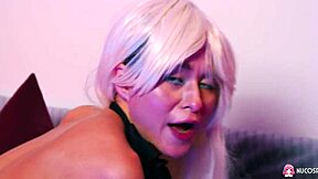 oh wow, skye young is riding that big cock so wet and sexy