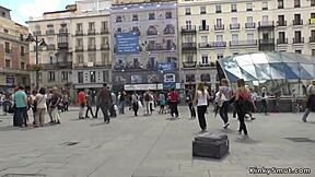 Petite Spanish Slut Public Domination! Bound And Punished In Outdoor Humiliation With Group Fucking!