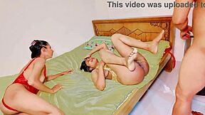 Adventure unfolds in ffm threesome porn movie