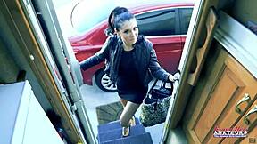 busty inked cutie raven lane sucks big cock and gets pounded 😍🍆