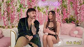 Behind scenes nasty shoot day with Xxlayna Marie deepthroat and rimjob action