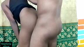 Petite cute babe in miniskirt gets intense fucking from black friend in homemade video