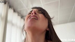 Why does chloee with her amazing body get caught by torbe and swallow his cum in this putalocura scene?