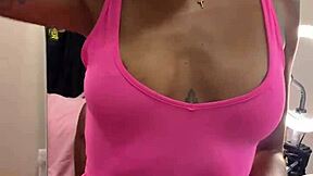 Petite 18+ blonde gives sloppy head to big black cock in ebony encounter