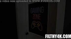 How did our scolding turn into this forbidden seduction with mommy's big tits and pov action?