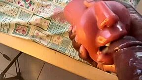 damn, i deepthroated that sextoy after work and came super fast with huge load