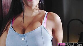 Teenfidelity curvy teen sofia lee gives blowjob and titty fuck in hardcore scene