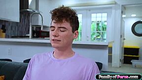 If you put the condom on then i will let you fuck my shaved pussy hard like my big cock brother