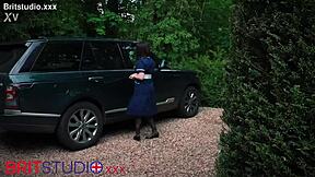 british nurse in uniform gives oily handjob to patient in hospital