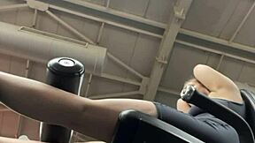 Intense Feelings During Public Workout Masturbation with Chubby Teen's Big Natural Tits and Wet Pussy Leading to Outdoor Orgasm