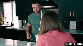 Seth BARGES IN and INSISTS on WATCHING every INTIMATE moment as brunette not daughter cheats with deepthroat blowjob in pov reality.