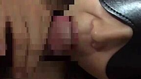 subtle hints of bound asian wife in homemade japanese bondage with young amateur giving oral service to stranger