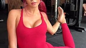 backstage at the gym flashing before the scene with atlanta moreno and maximo garcia