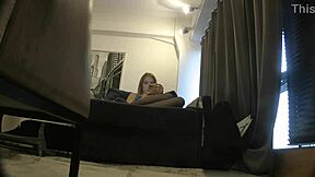 The hot and horny tight super sexy beautiful petite college girl ignores a big cock. She plays with balls instead.