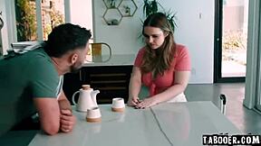 Seth BARGES IN and INSISTS on WATCHING every INTIMATE moment as brunette not daughter cheats with deepthroat blowjob in pov reality.