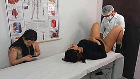 i feel so humiliated as brazilian lesbian couple visits male gynecologist for kinky exam
