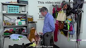 Hey, ginger teen Scarlet Skies gets caught by cops Andi Avalon, leading to a threesome as the way out.