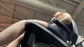 Intense Feelings During Public Workout Masturbation with Chubby Teen's Big Natural Tits and Wet Pussy Leading to Outdoor Orgasm