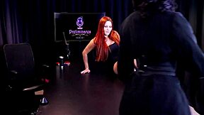 Duas Gostosas Strip Clothes Each Time They Err in Podolatria Game and One Shows Tits - Carla Santos on Sheer Red