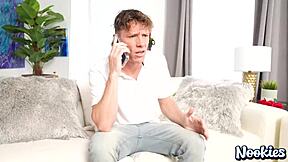 what's in the box? penny barber asks, as the naughty brunette milf with big tits handles huge cock in delivery sex from nookies originals.