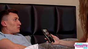 nata ocean and two petite blonde sisters flash panties then deepthroat and swap cum from big cock in european threesome