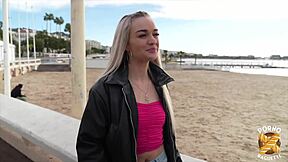 nathalie and luth two beautiful blondes have fun with a toy in lingerie