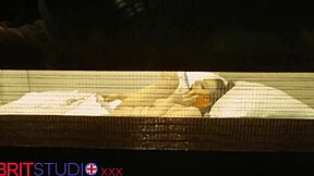 Watch out you see your neighbour masturbating with her big natural tits and curvy body in solo orgasm!