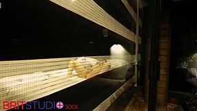 Watch out you see your neighbour masturbating with her big natural tits and curvy body in solo orgasm!