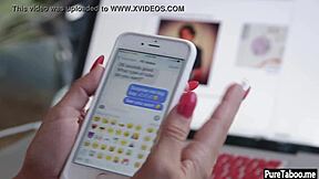 this young delivery boy brought his big cock thing right to the horny milf with blonde big tits