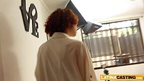 Cute Big Ass Latina Teen 18+ Experiences Rough POV First Time Anal Fuck at Amateur Casting Session