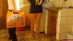 married housewife pays washing machine technician with her pussy in rough homemade sex