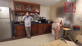 Morning chaos in kitchen comedy NSFW story 284