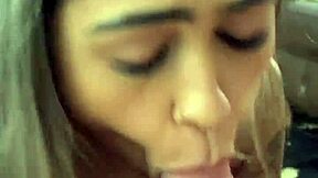 Why is this busty skinny 18yo Brazilian teen giving pov blowjob backstage