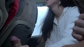 Risky Public Dick Flash Turns into Handjob Cumshot on Crowded Bus Ride