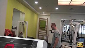 Czech teen Linda Sweet picks up cash for public outdoor sex in sporty outfit with old guy in POV fucking.