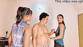 Watch Two Wives Dive Into Threesome Ffm With Blowjob, Cowgirl Riding, And Squirting Orgasm!