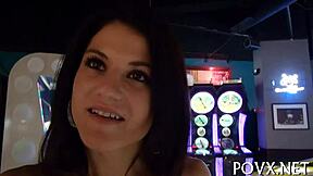 Hey, check this legal age teen ager getting rough pov blowjob and hardcore fucking with old guy