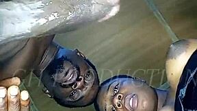 Beautiful African teen with perfect tits deepthroats my BBC sloppily... ends with huge facial cumshot all over her!