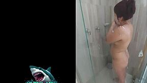 Overwhelmed by my neighbor's steamy sexual skills in the shower