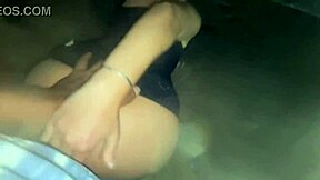 Blonde Brazilian teen Mila Falk gets bareback creampie from big cock Joao O Safado during public beach sex in Rio de Janeiro