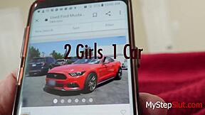 Twin Step Daughters Joey White and Sami White Fuck Daddy in Group Hardcore