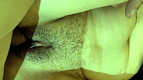 Hey, check how I soak my stepsister's hairy bush and big pussy lips with cum after rough homemade sex and muff diving