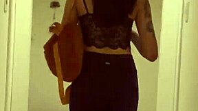 I showed off my anal plug and gave it up on my apartment balcony - free version